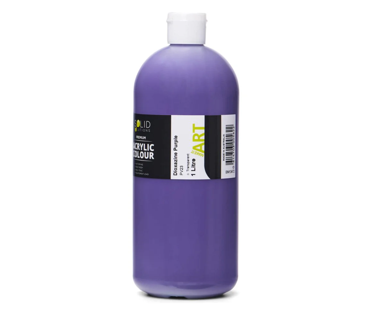 Acrylic Paint | Dioxazine Purple - 1 Litre - Image 3