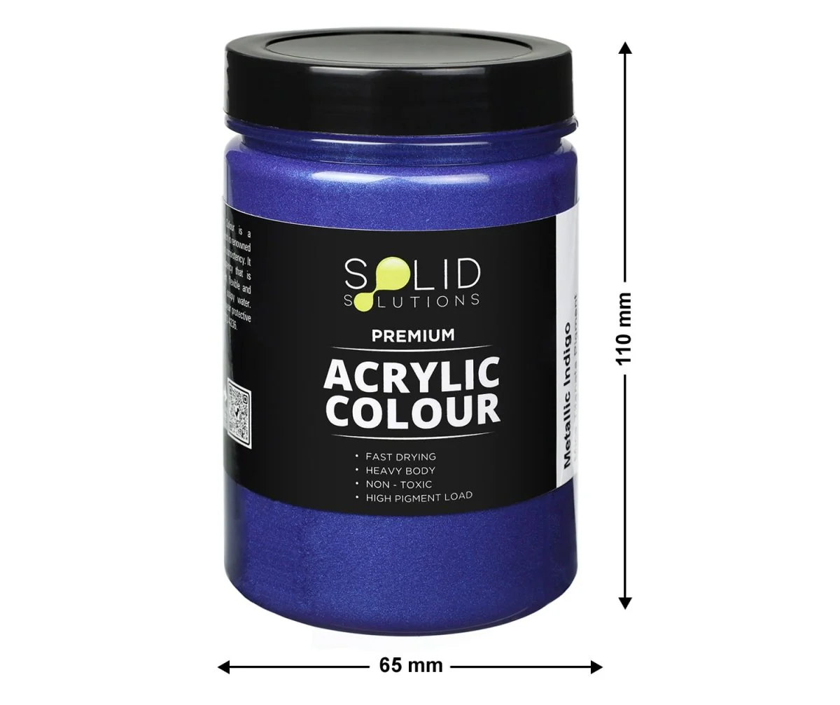 Acrylic Paint | Metallic Indigo - 250ml - Image 3