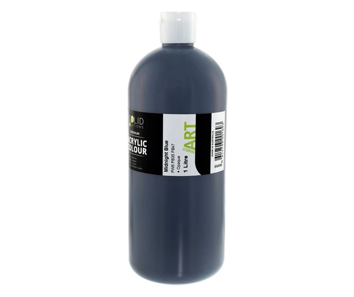 Acrylic Paint | Midnight Blue - 1 Litre - Image 3