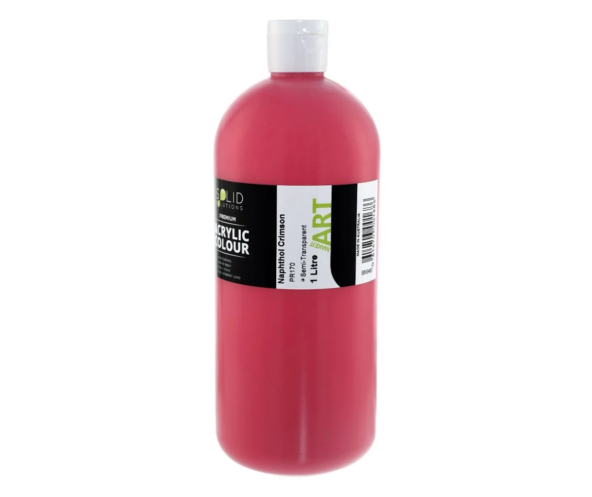 Acrylic Paint | Naphthol Crimson - 1 Litre - Image 3