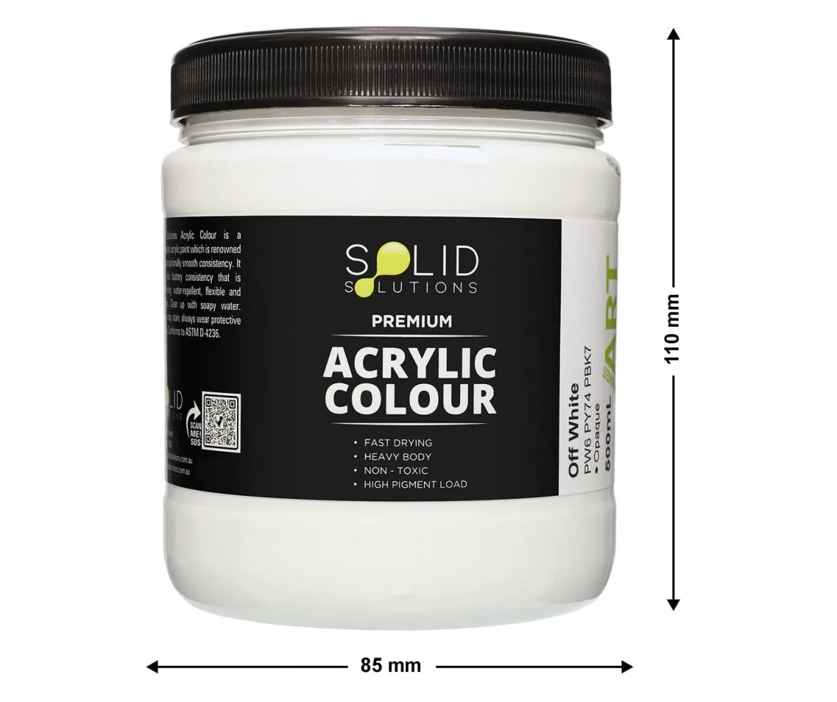 Acrylic Paint | Off White - 500ml - Image 3