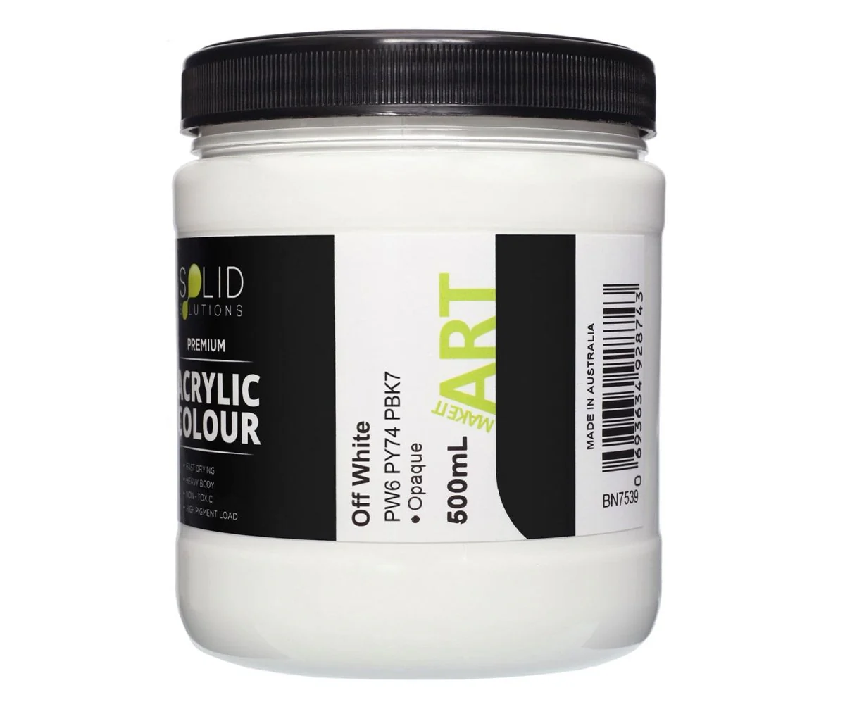 Acrylic Paint | Off White - 500ml - Image 4