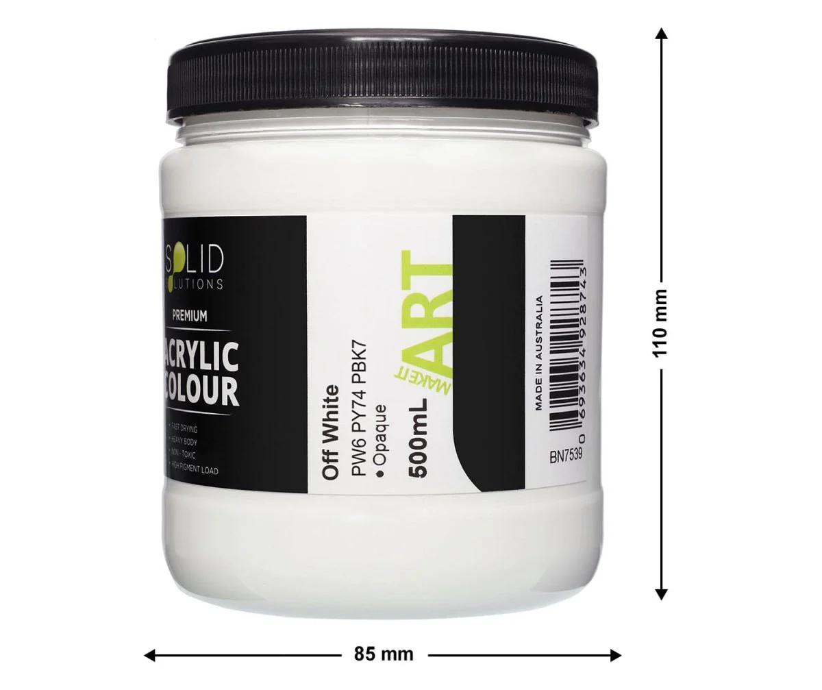 Acrylic Paint | Off White - 500ml - Image 5