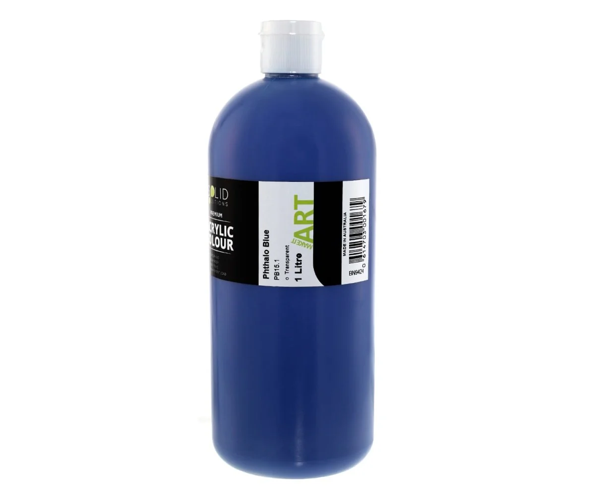 Acrylic Paint | Phthalo Blue - 1 Litre - Image 3