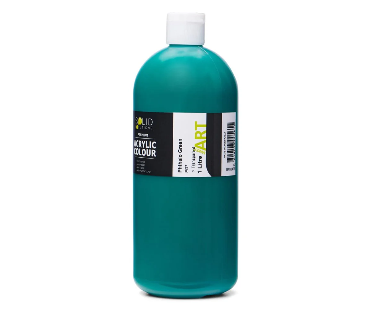 Acrylic Paint | Phthalo Green - 1 Litre - Image 3