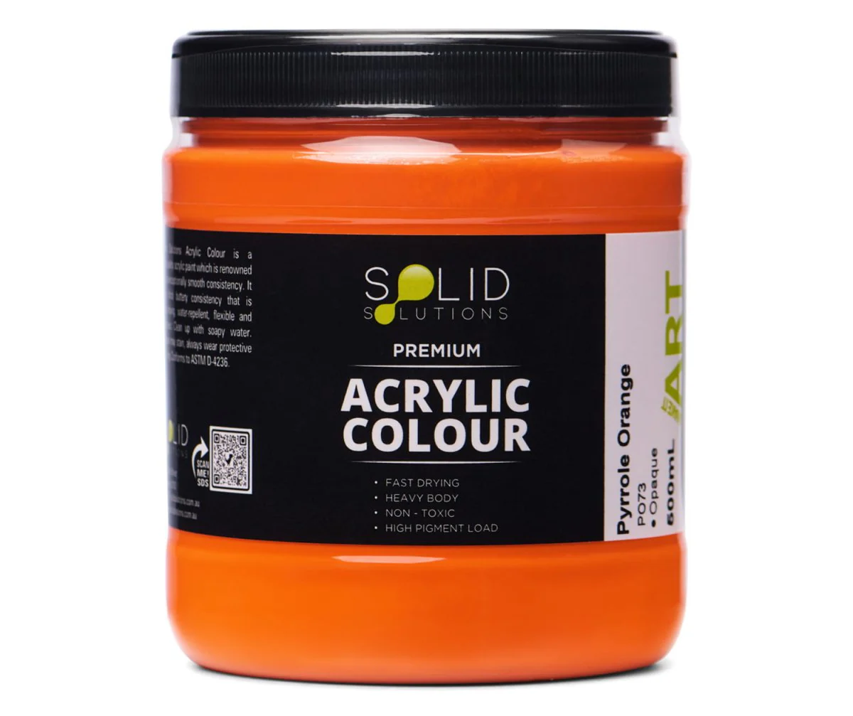 Acrylic Paint | Pyrrole Orange - 500ml