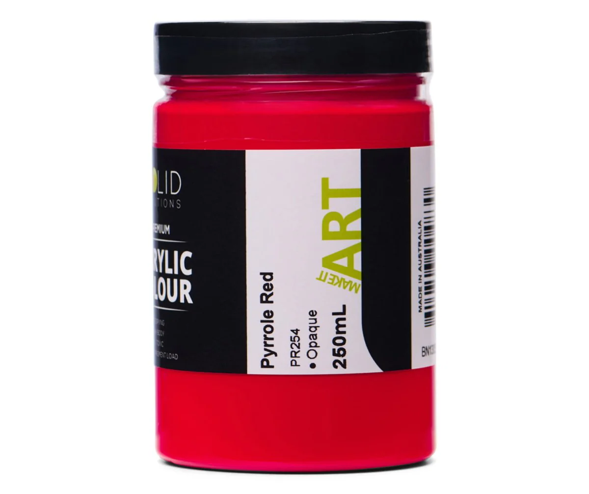 Acrylic Paint | Pyrrole Red - 250ml - Image 3