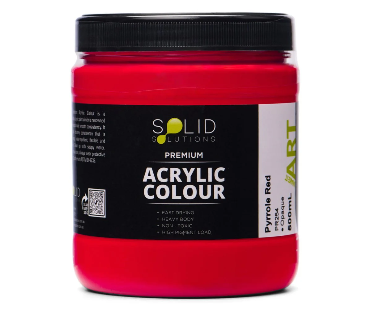Acrylic Paint | Pyrrole Red - 500ml