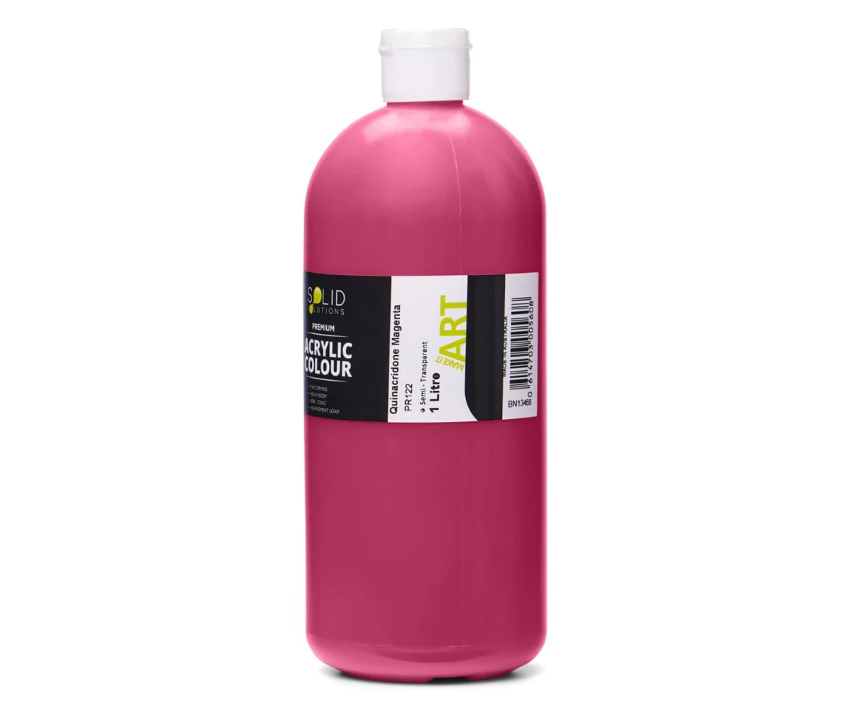 Acrylic Paint | Quinacridone Magenta - 1 Litre - Image 3