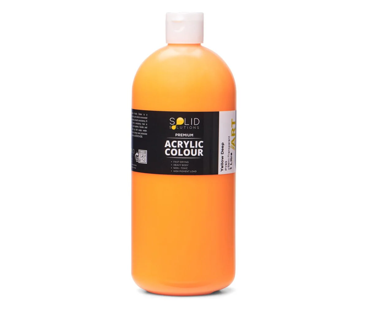 Acrylic Paint | Yellow Deep - 1 Litre