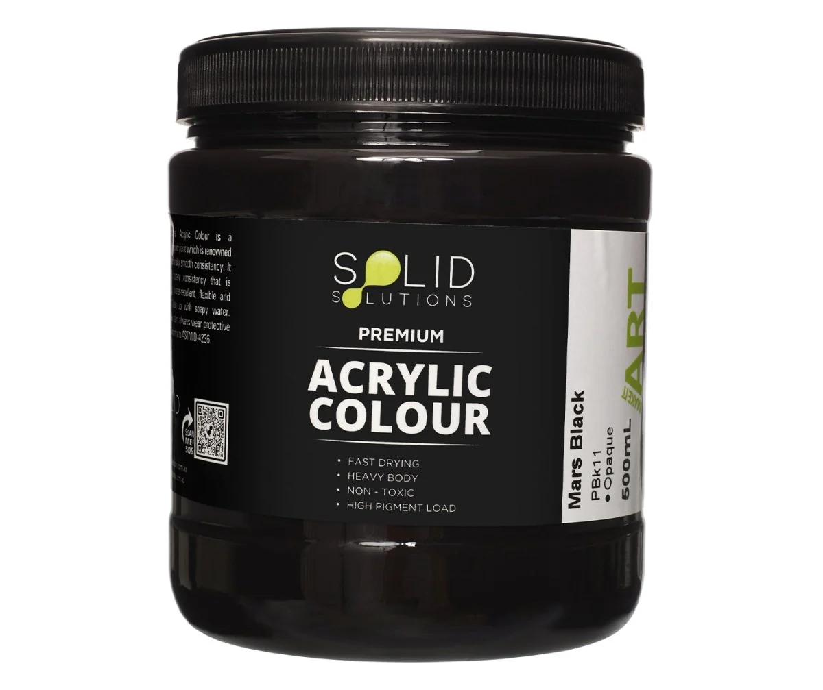 Acrylic Paint | Mars Black - 500ml