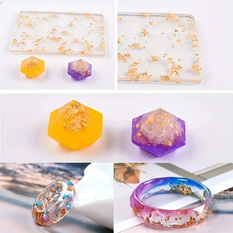 Foil Flakes for Resin - Gold 3g - Image 4