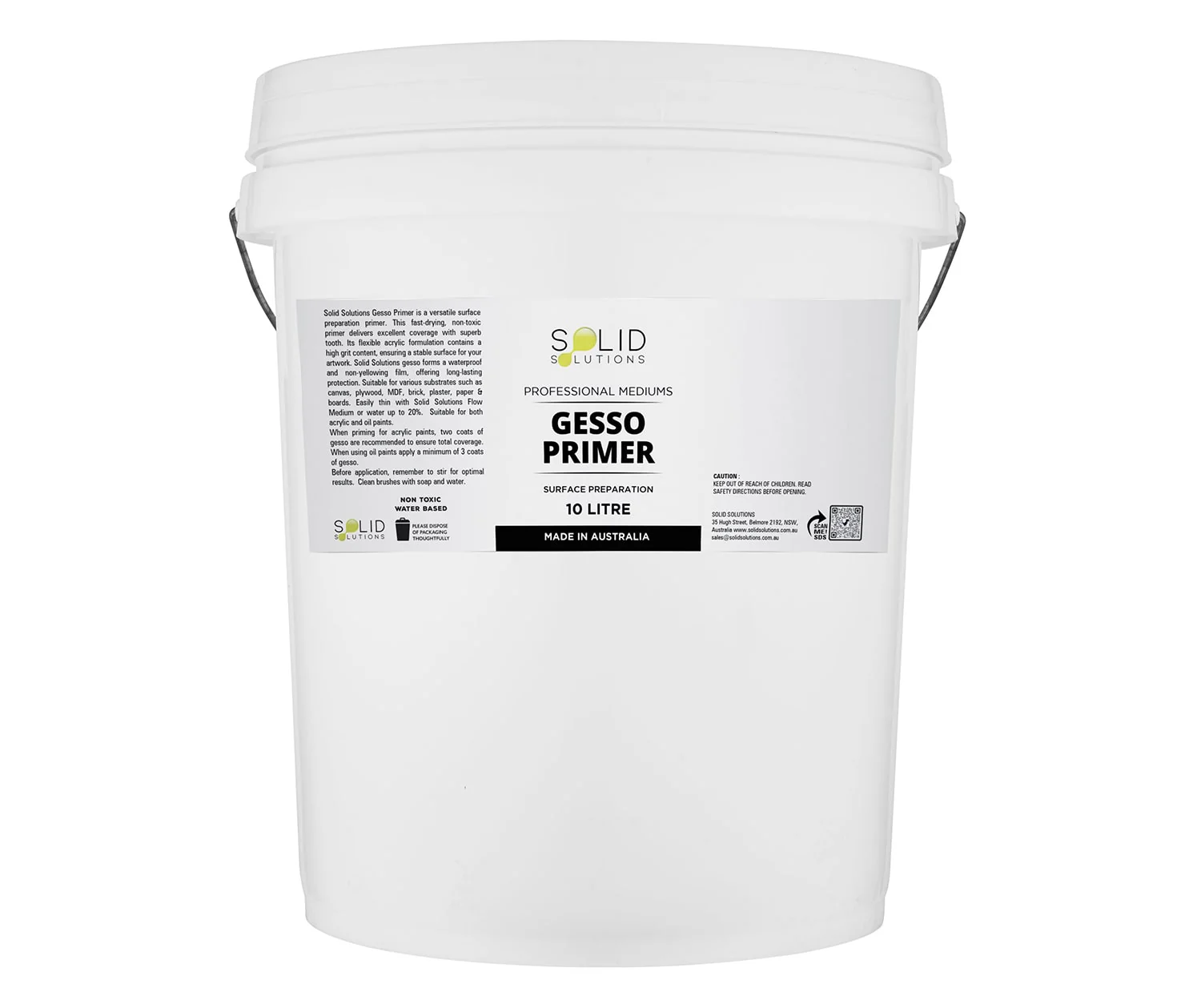 Gesso Primer | BLACK 10 Litre