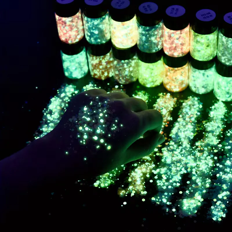 Glow In The Dark Glitter Set – 12pk - Image 3