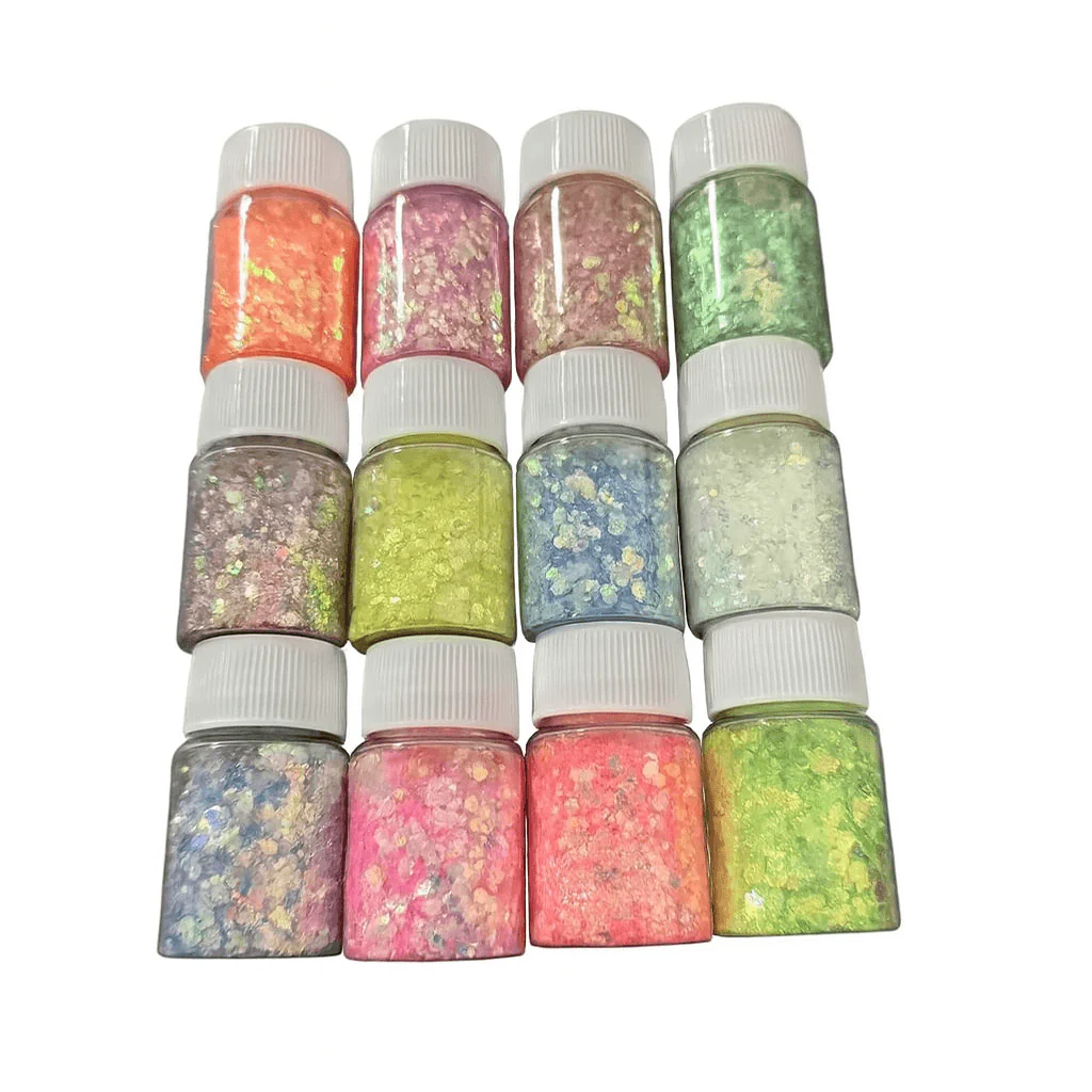 Glow In The Dark Glitter Set – 12pk - Image 5