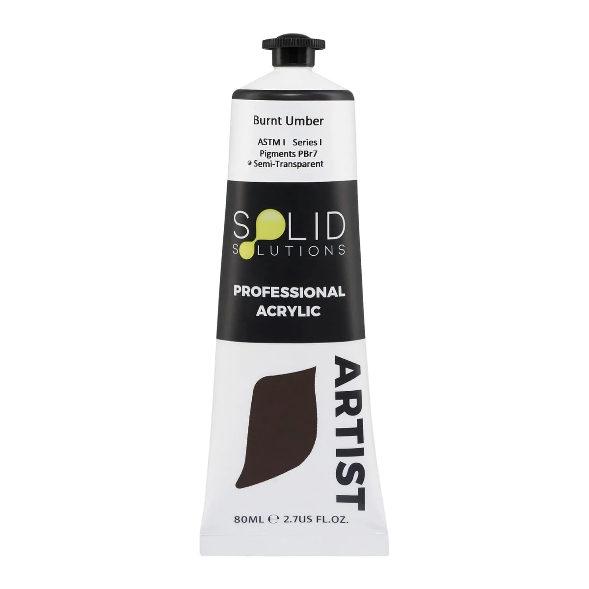 Professional Artist Acrylic Paint | Burnt Umber S1 - 80mL