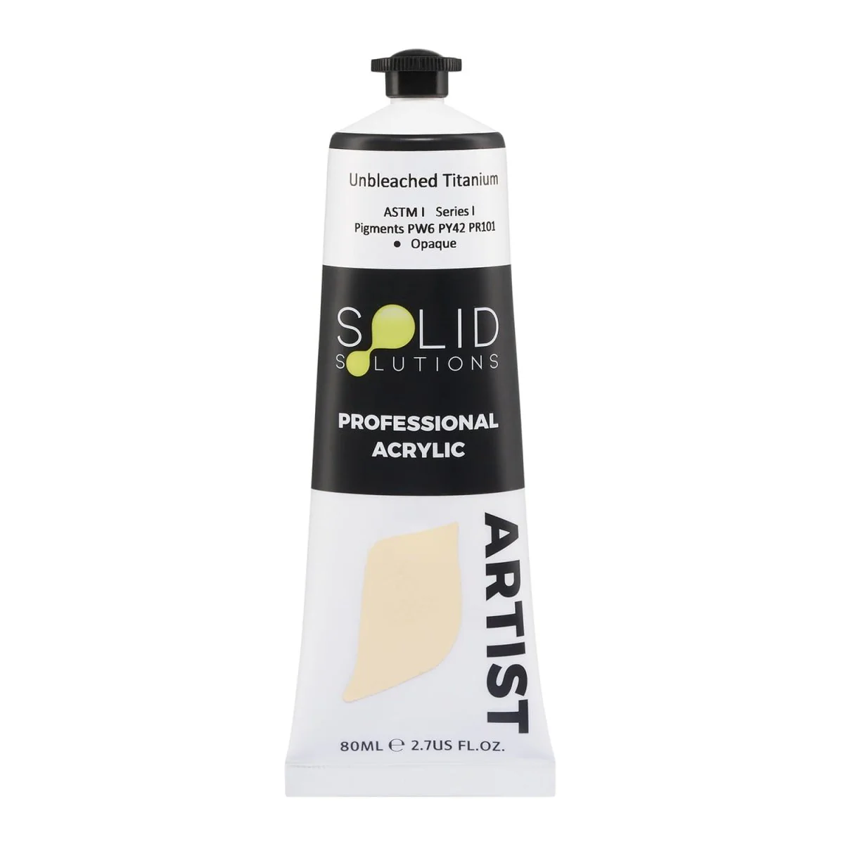 Professional Artist Acrylic Paint | Unbleached Titanium S1 - 80mL