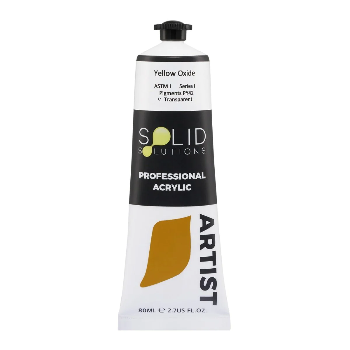 Professional Artist Acrylic Paint | Yellow Oxide S1 - 80mL