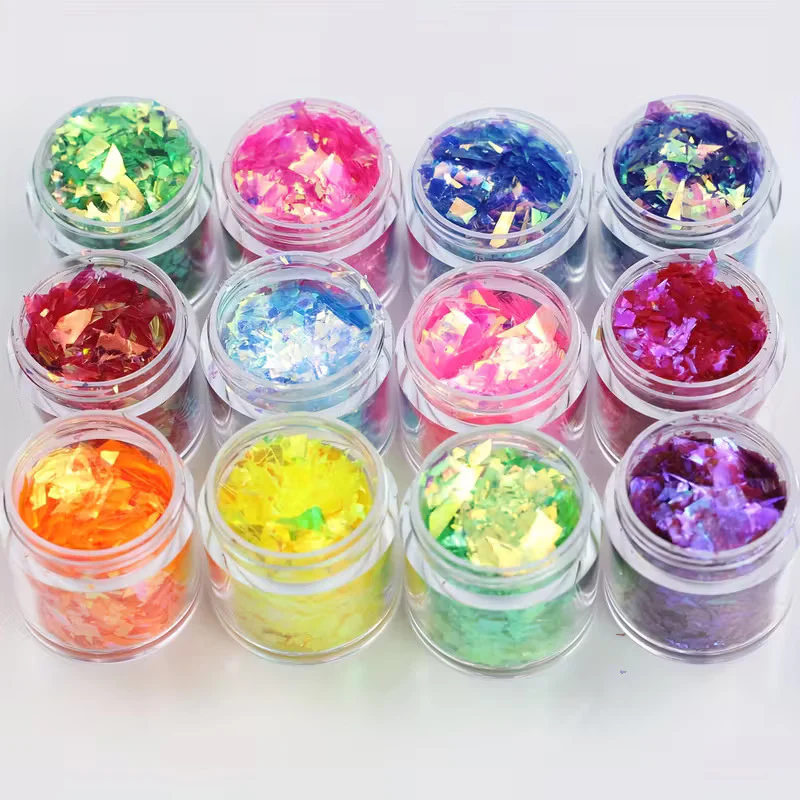 Iridescent Foil Flakes - 12 Pack