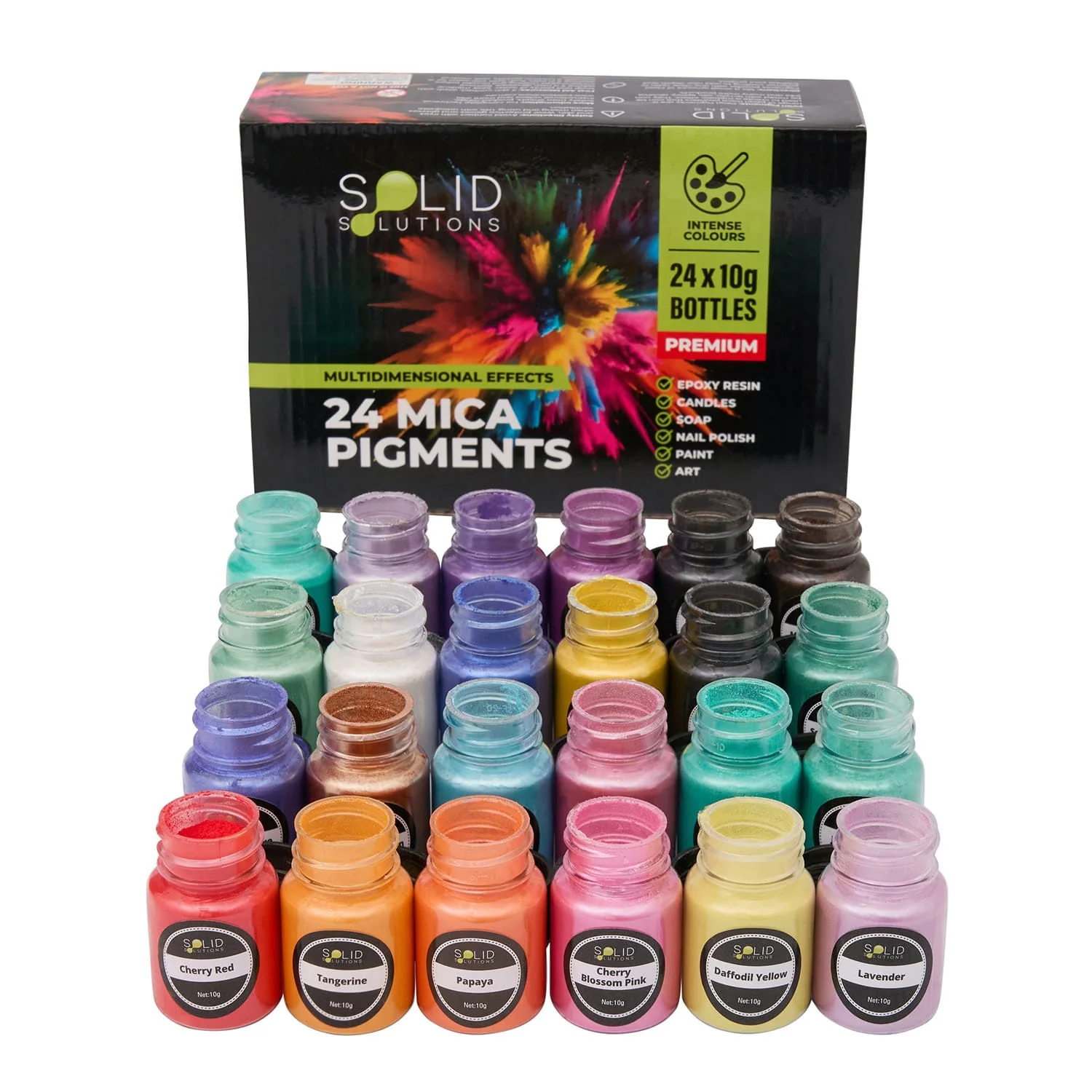 Mica Powder | 24 Colour Pigment Powder Set