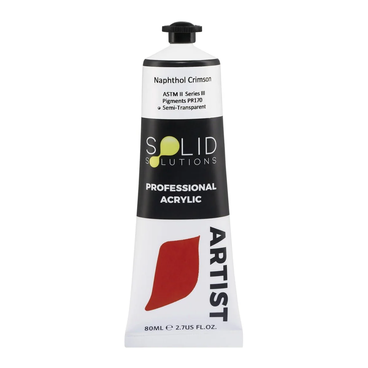 Professional Artist Acrylic Paint | Naphthol Crimson S3 - 80mL