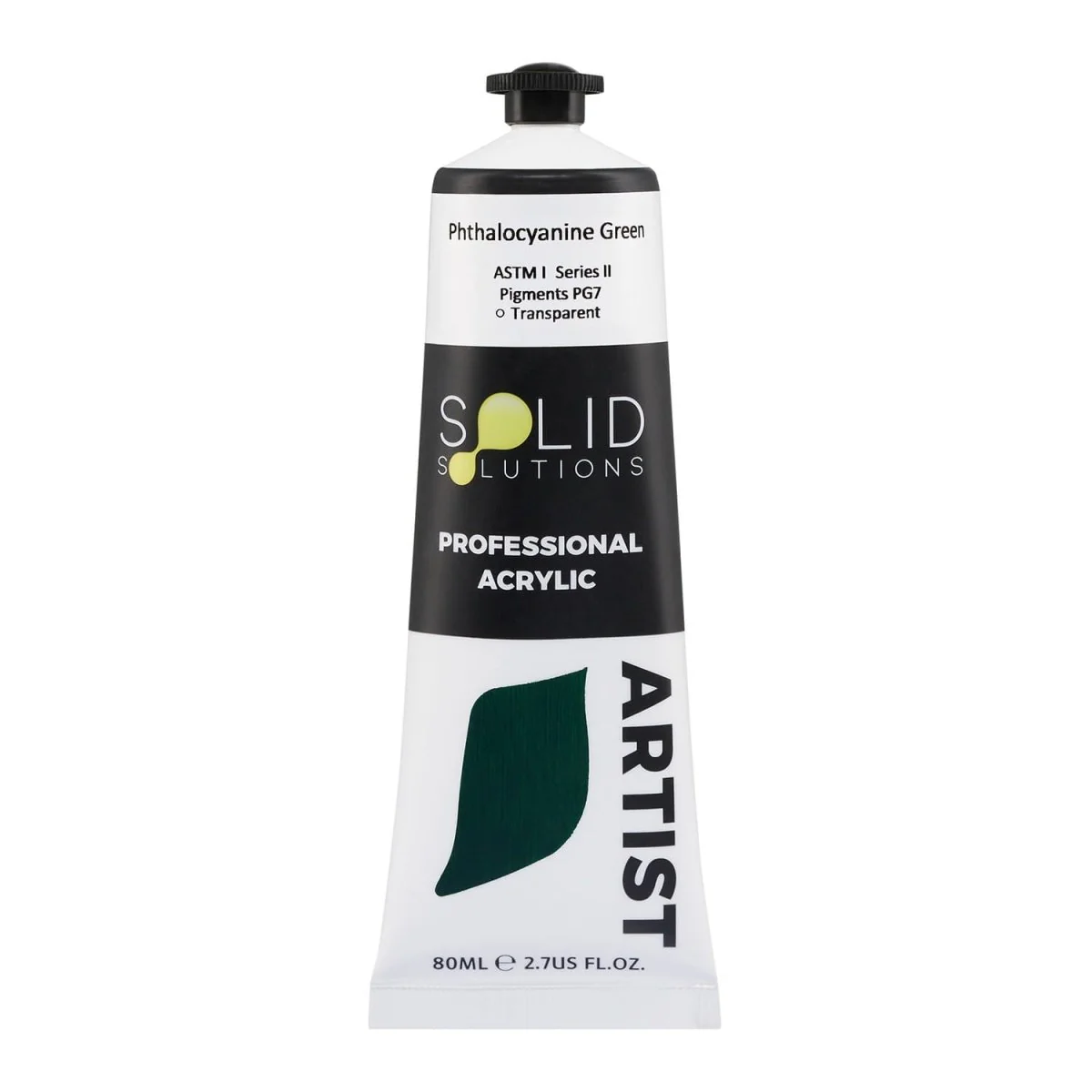 Professional Artist Acrylic Paint | Phthalocyanine Green S2 - 80mL