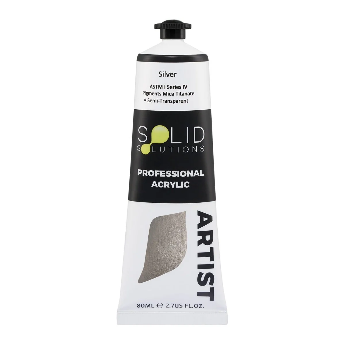 Professional Artist Acrylic Paint | Silver  S4 - 80mL
