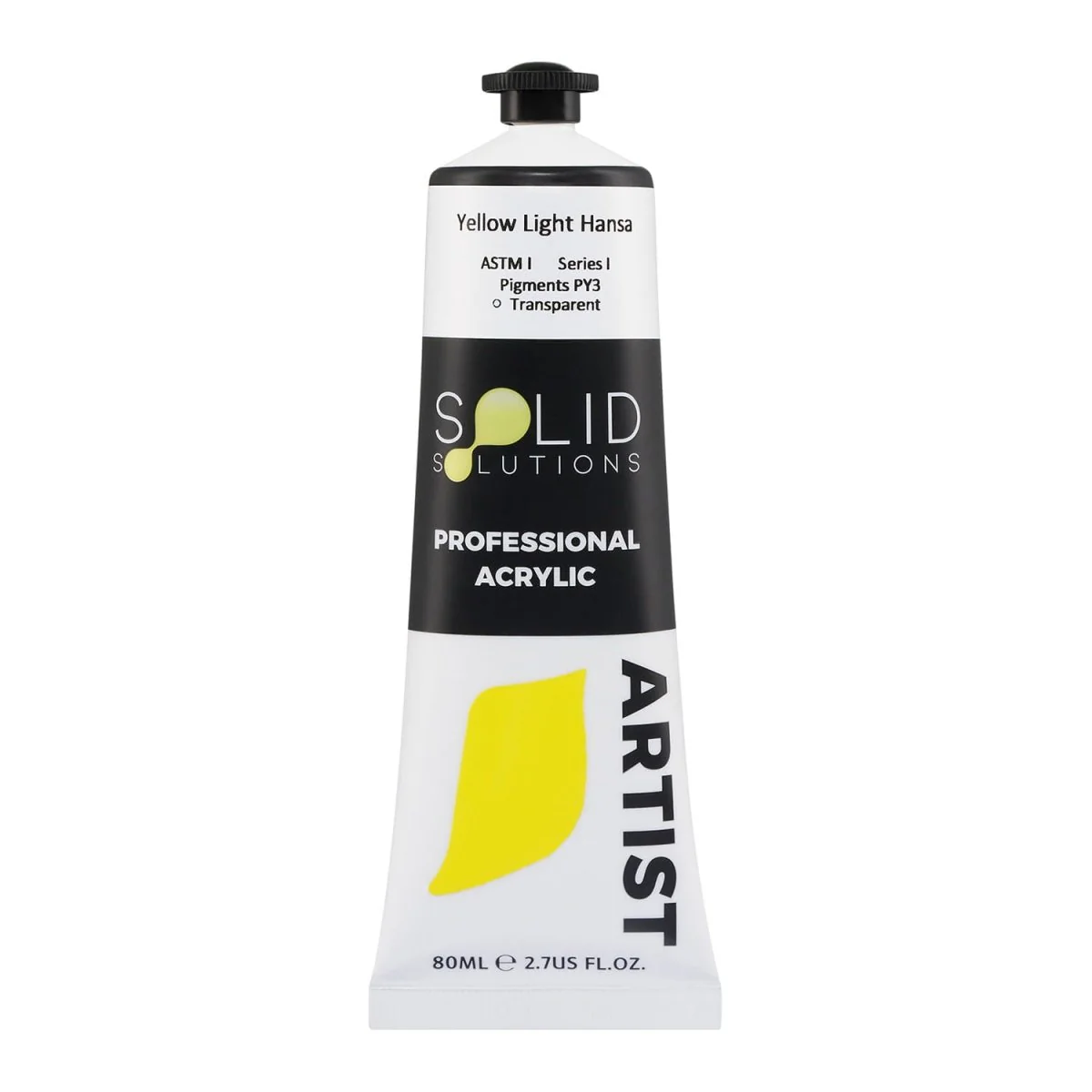 Professional Artist Acrylic Paint | Yellow Light Hansa S1 - 80mL