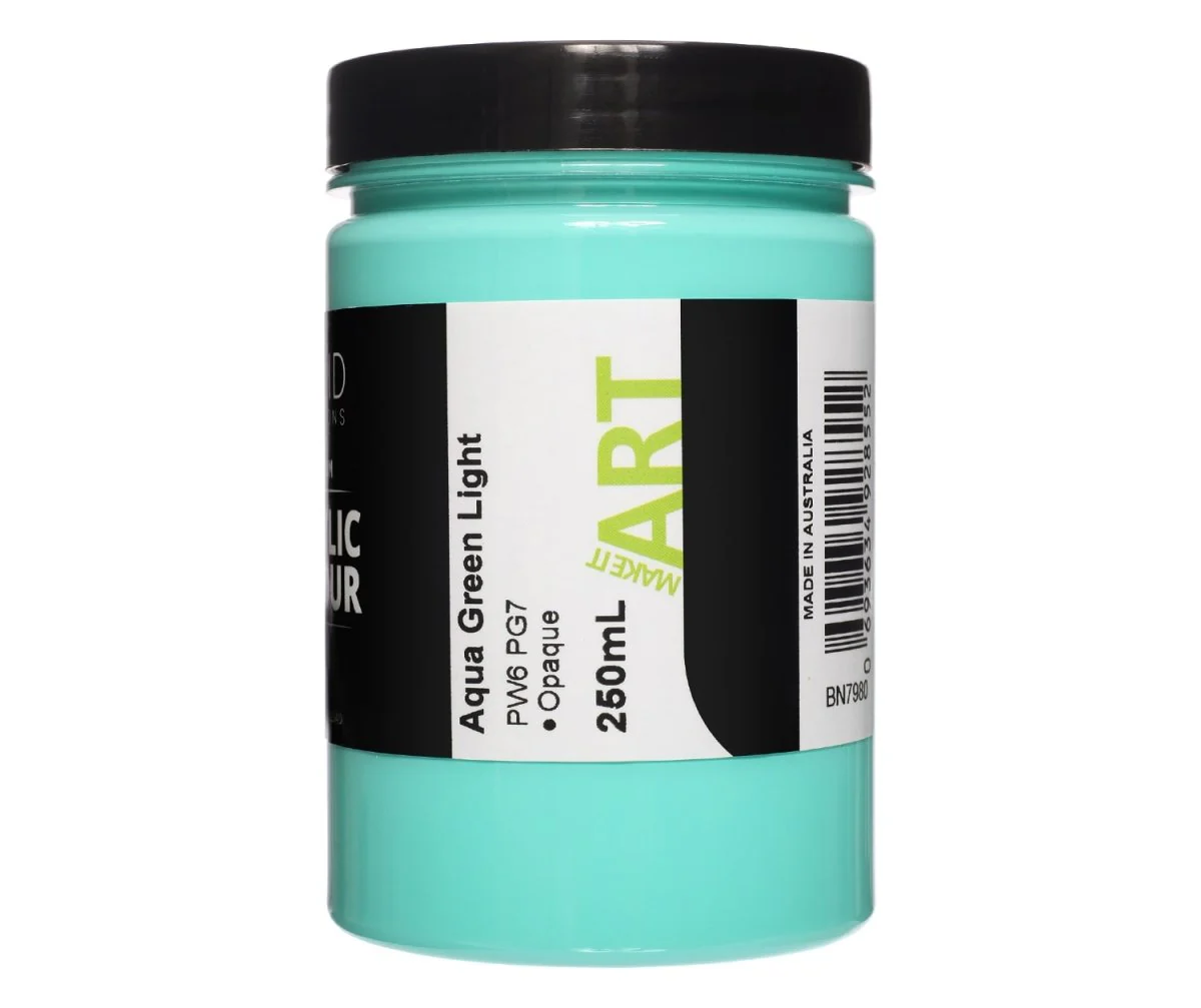 Acrylic Paint | Aqua Green Light - 250ml - Image 3