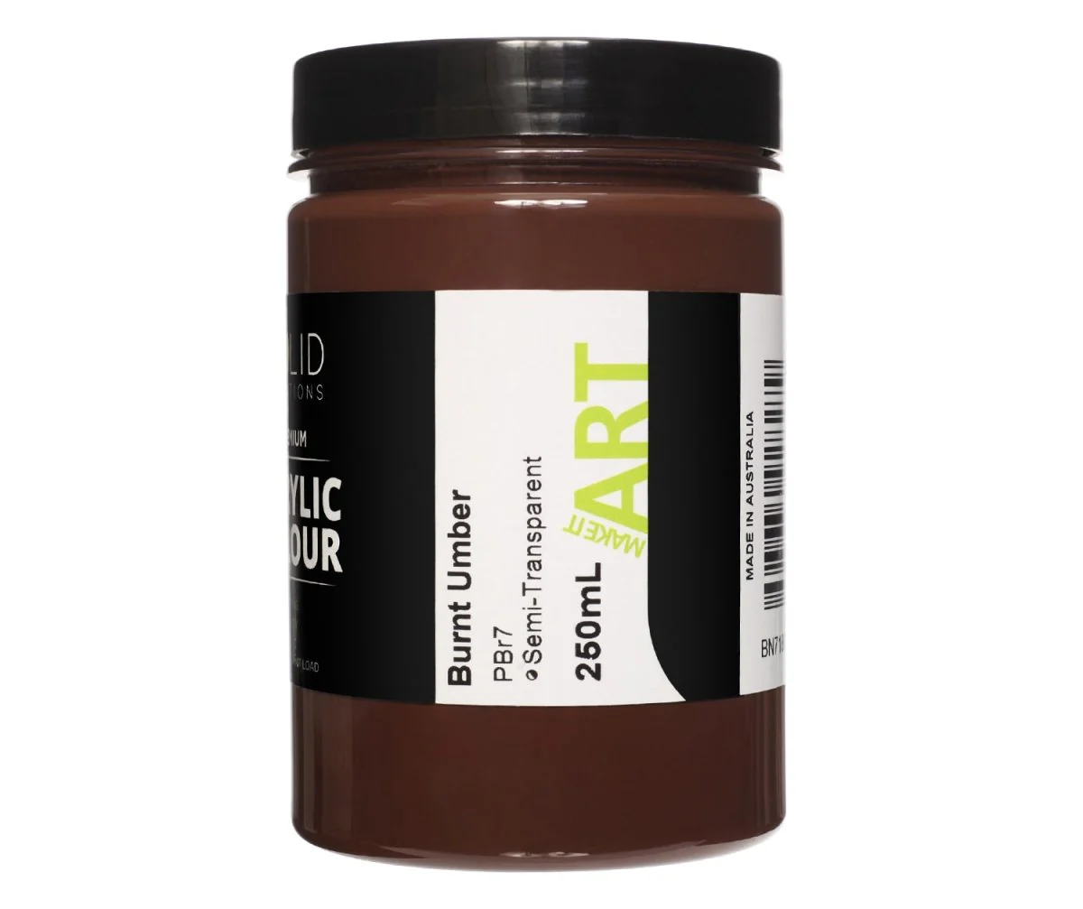Acrylic Paint | Burnt Umber - 250ml - Image 3