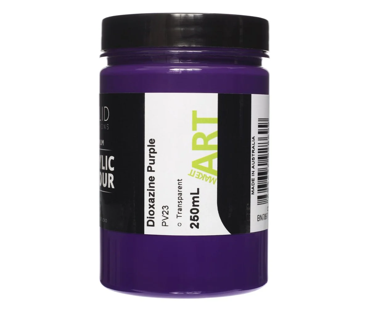 Acrylic Paint | Dioxazine Purple - 250ml - Image 3