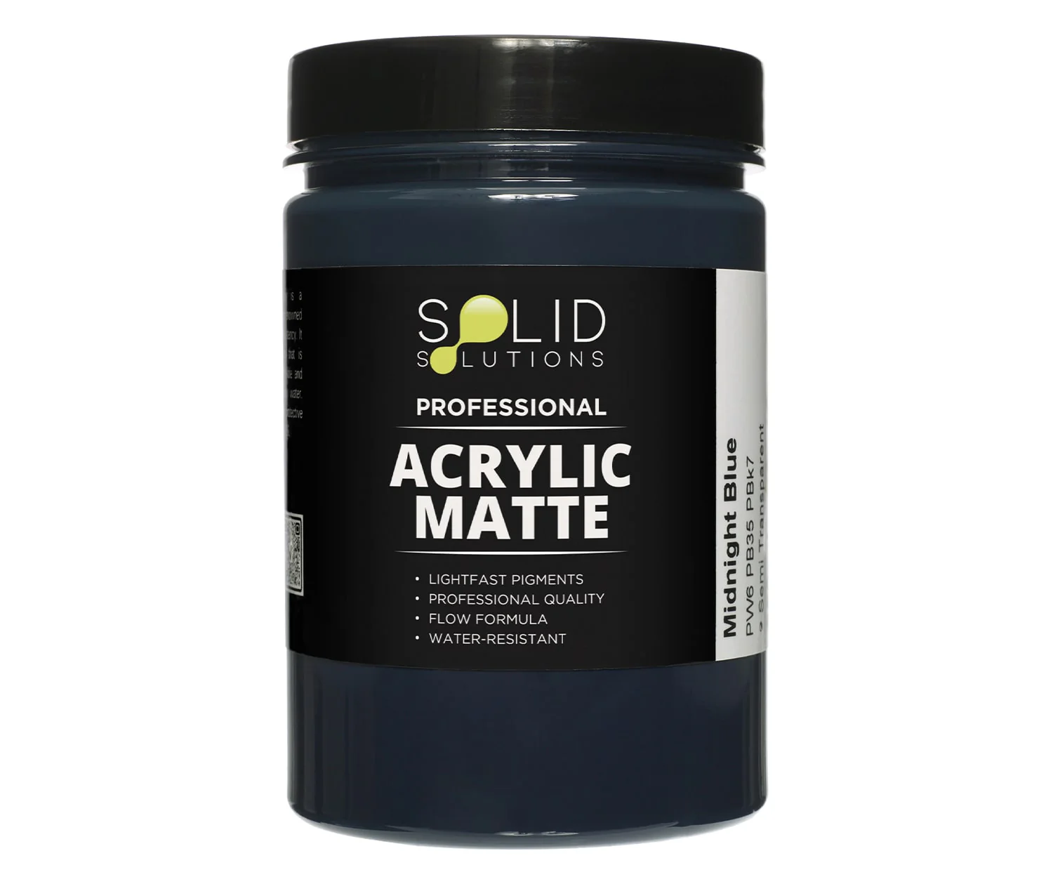 Professional Matte Acrylic Paint | Midnight Blue - 250ml S1