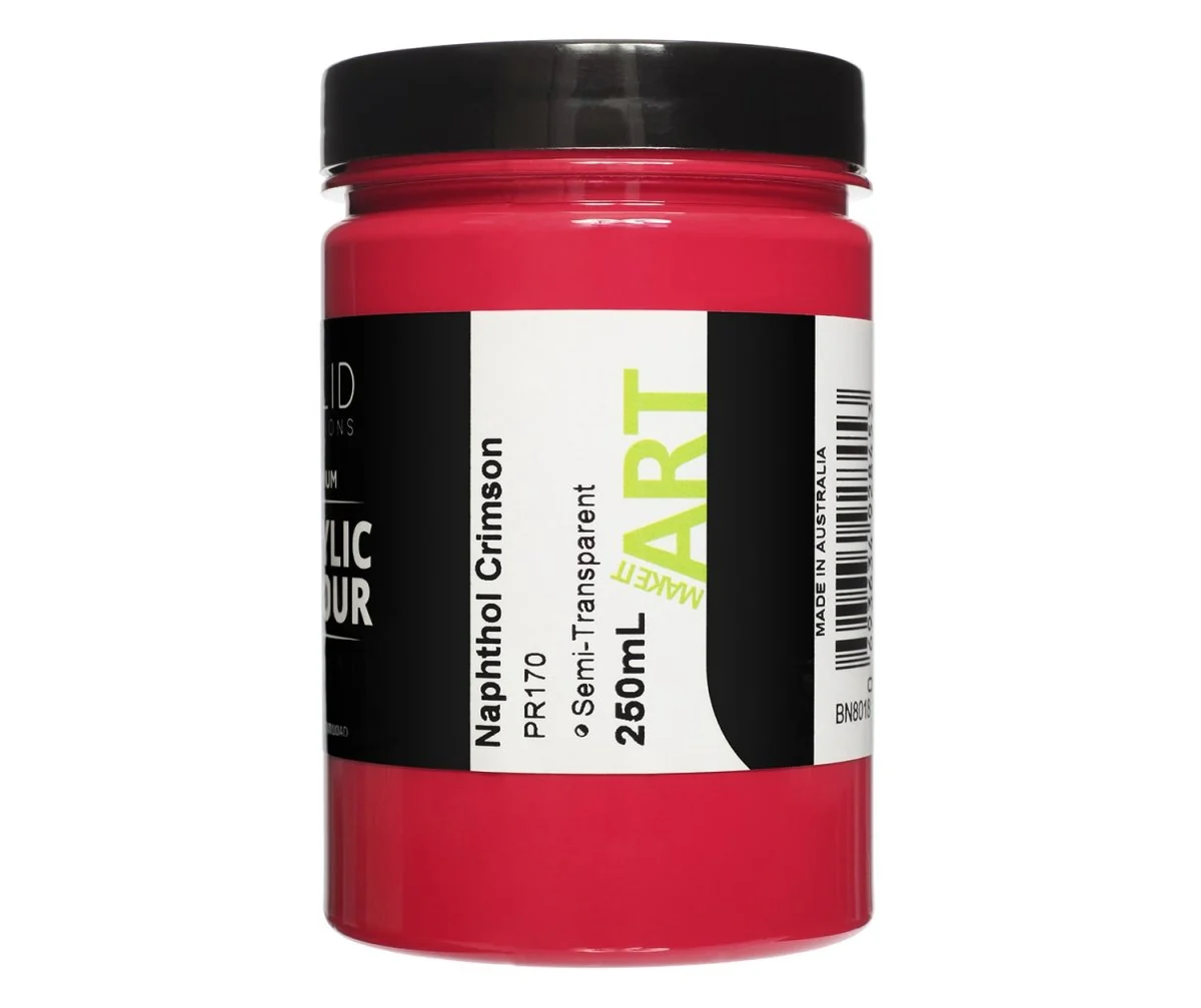 Acrylic Paint | Naphthol Crimson - 250ml - Image 3