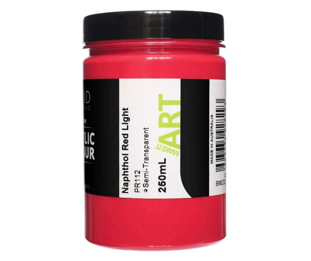 Acrylic Paint | Naphthol Red Light - 250ml - Image 3