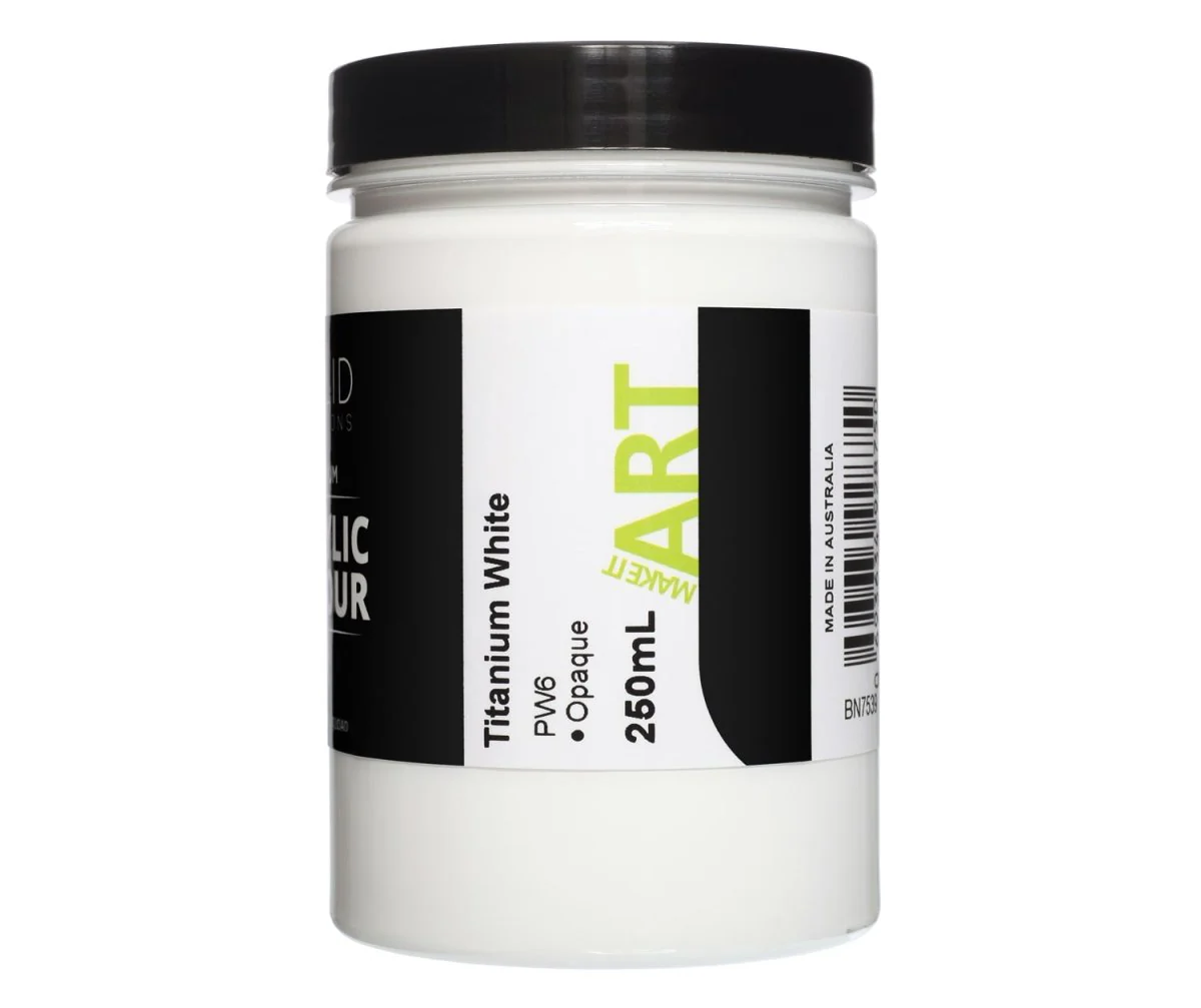 Acrylic Paint | Titanium White - 250ml - Image 3