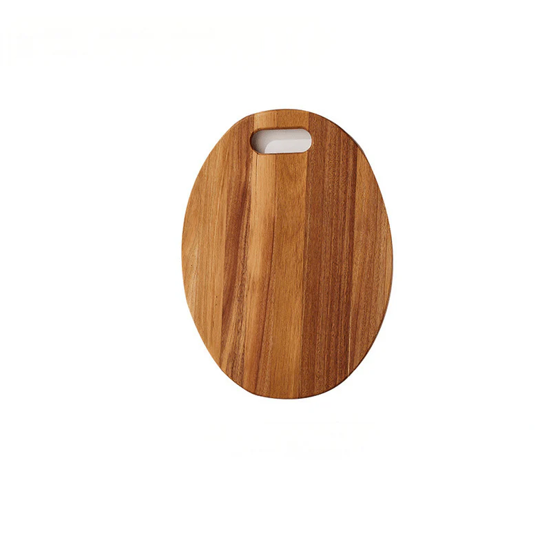 Resin Art - 1 x Acacia Wood Oval Tray with Handle 30cm - Image 2