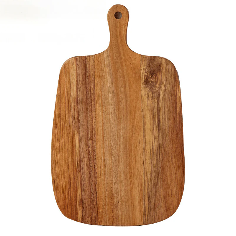 Resin Art - 1 x Acacia Wood Rectangle Tray with Long Handle 26.5cm - Image 2