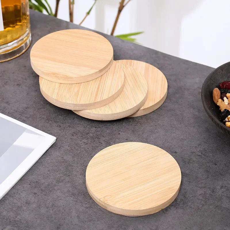 Resin Art - 1 x Bamboo Round Coaster