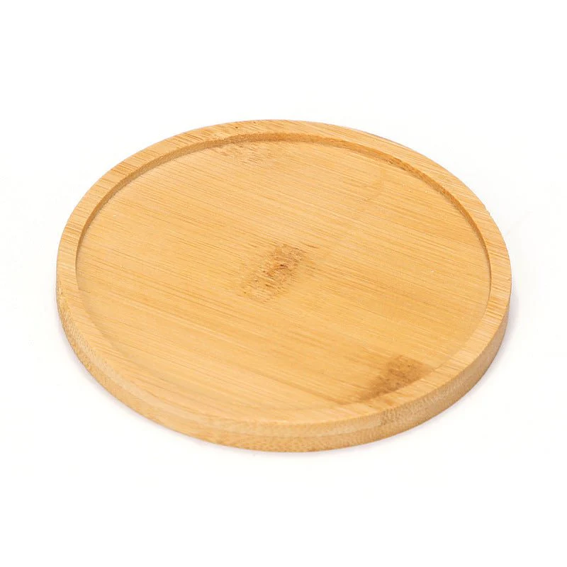 Resin Art - 1 x Bamboo Round Coaster with Grooved Edge - Image 3