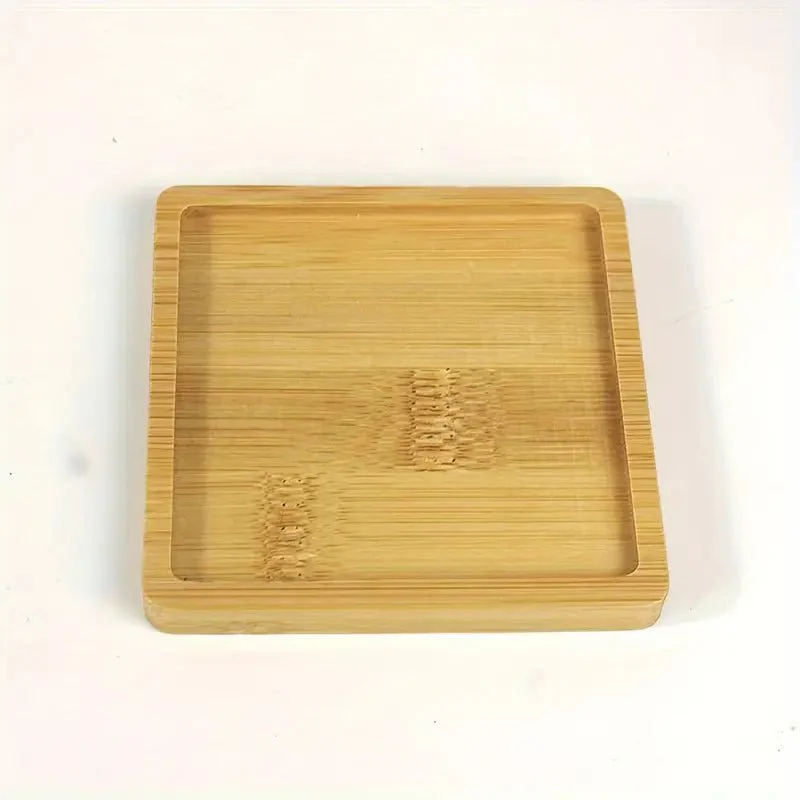Resin Art - 1 x Square Shaped Bamboo Coaster - Image 2