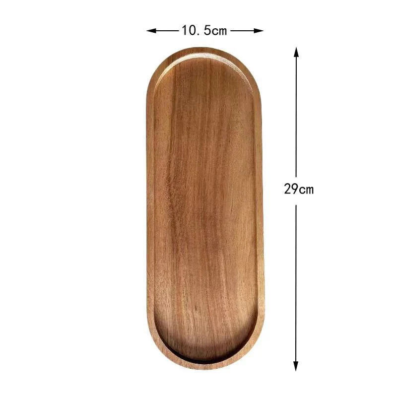 Resin Art - Wooden Acacia Large Tray Coaster with Groove 29cm x 10.5cm x 1 - Image 4
