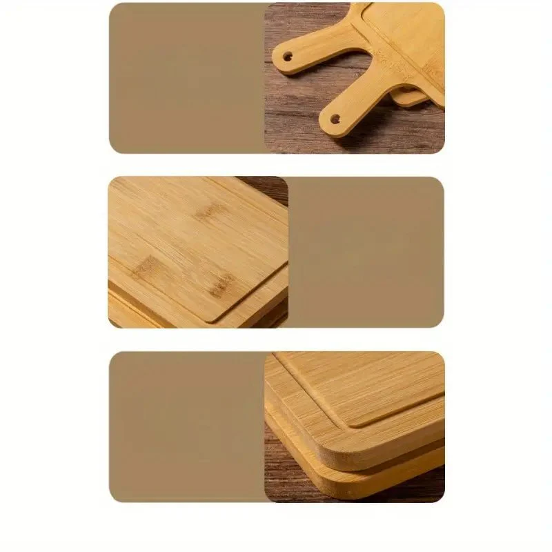 Resin Art - Wooden Bamboo Cross Border Tray with Handle 33cm x 11cm x 1.2cm x 1 - Image 3
