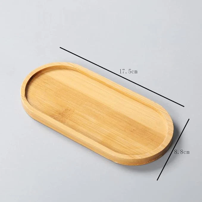 Resin Art - Wooden Bamboo Tray Coaster with Groove Edge 17.5cm x 8.8cm x 1 - Image 2