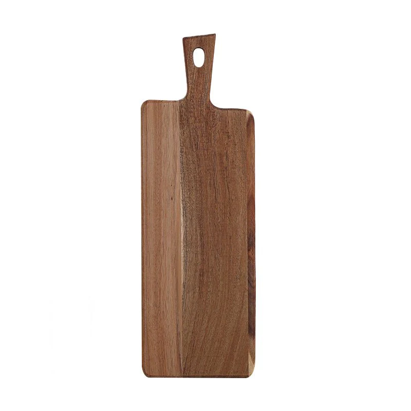 Resin Art - Wooden Large Acacia Chopping Board Tray with Handle 43cm x 14.5cm x 1.5cm x 1 - Image 2