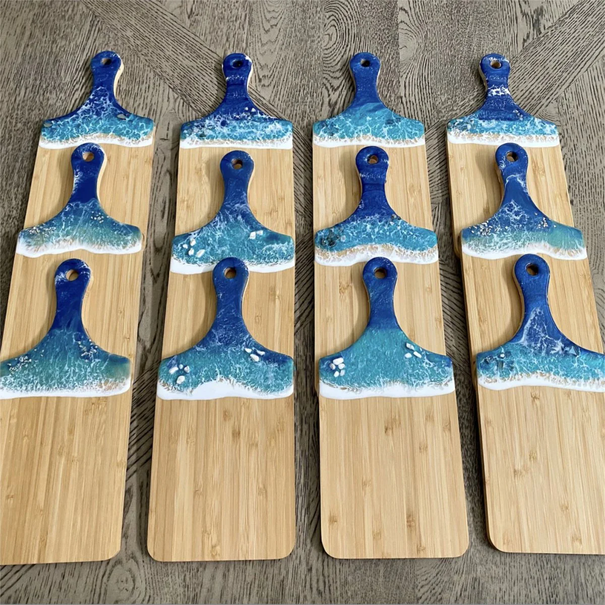 Resin Art - Wooden Plywood Rectangle Chopping Board 28cm x 13cm 1.5cm x 1 - Image 2
