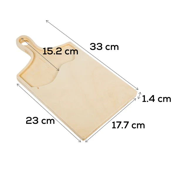 Resin Art - Wooden Rectangle Plywood Chopping Board Tray 33cm x 17.7cm x 1.5cm x 1 - Image 3