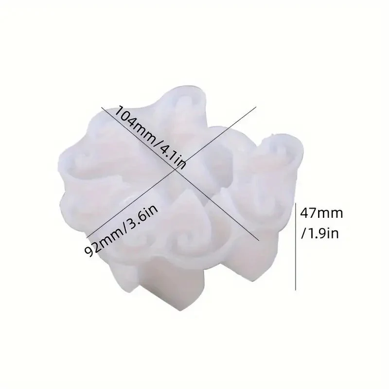 Silicone Mould - 1 x 3D Octopus Mould 10.4cm x 9.2cm x 4.7cm - Image 3