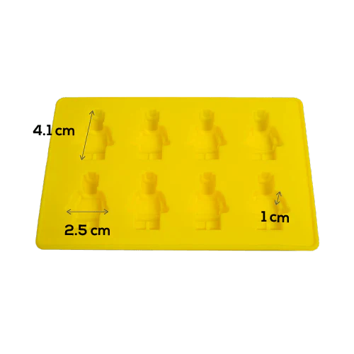 Silicone Mould - 1 x 8 Block Men Mould 16cm x 11cm - Image 4