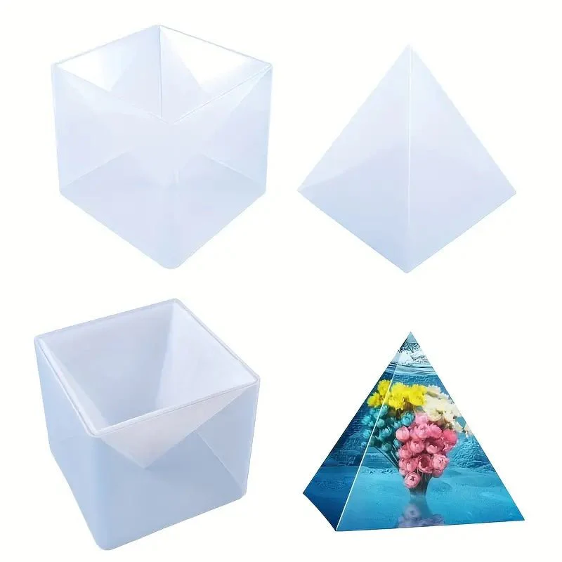 Silicone Mould - 1 x Extra Large Pyramid with Casing 16cm x 16cm x 15cm - Image 4