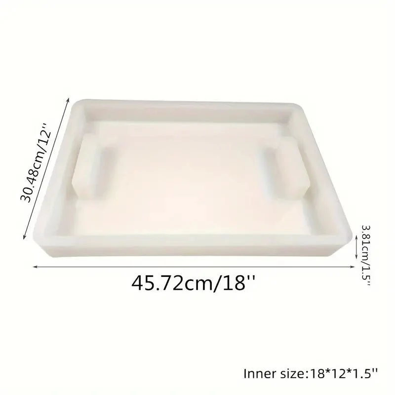 Silicone Mould - Extra Large Rectangle Charcuterie Board with Intergrated Handles 45cm x 30cm x 3.8cm x 1 - Image 5